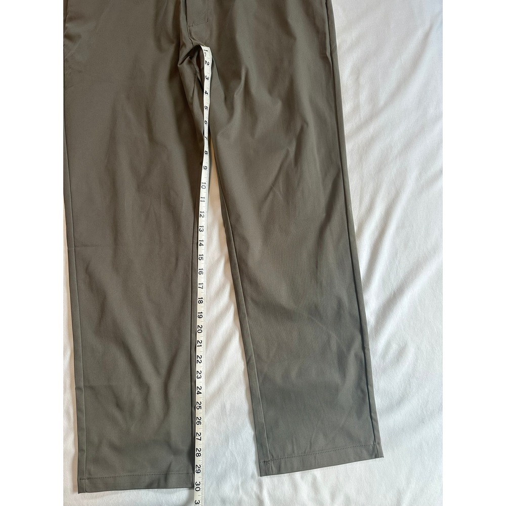 Mens 36 X 30 Flat Front Dress Pants‎ Brown - Picture 3 of 8